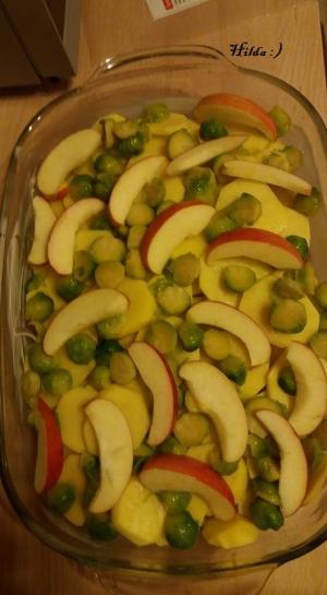 Ha Hnchenschenkel Rosenkohl Apfel 4