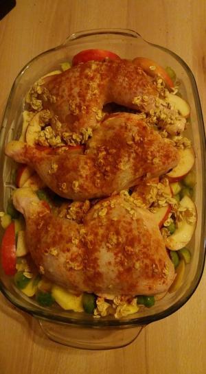 Ha Hnchenschenkel Rosenkohl Apfel 5