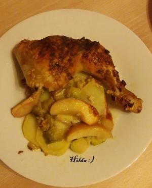 Ha Hnchenschenkel Rosenkohl Apfel 6