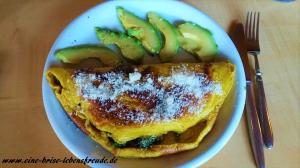 Kurkuma Pfannkuchen Mit Avocado